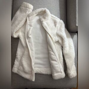 REVERSIBLE CREAM FLEECE JACKET FULL ZIP